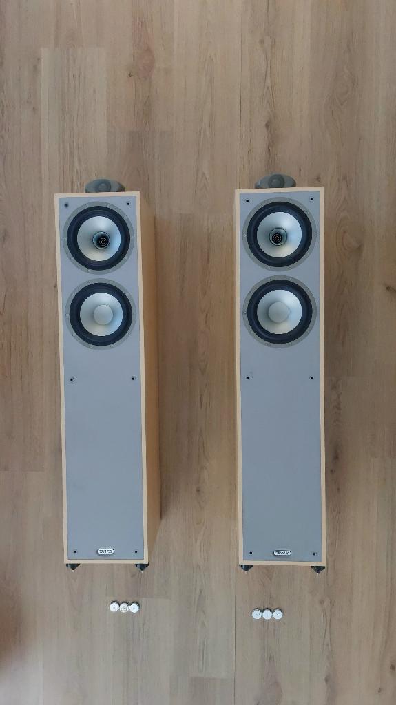 Vloerstaande Tannoy DC 2 speakers, Gebruikt, 120 watt of meer, Front, Rear of Stereo speakers, Ophalen