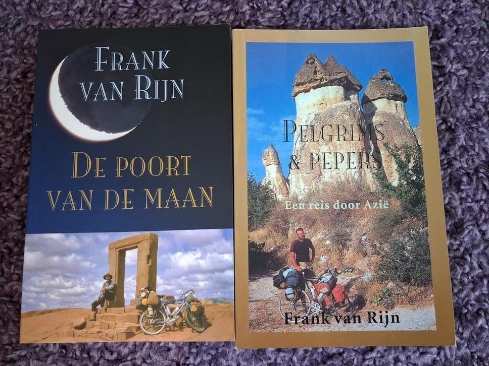 Frank van Rijn: De Poort van de Maan & Pelgrims & Pepers, Frank van Rijn, Ophalen of Verzenden, Reisgids of -boek, Azië