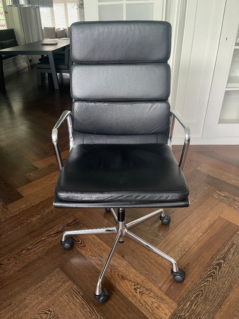 Vitra EA 219 Soft Pad Eames Chair Bureaustoel, Ophalen, Zo goed als nieuw, Zwart, Bureaustoel