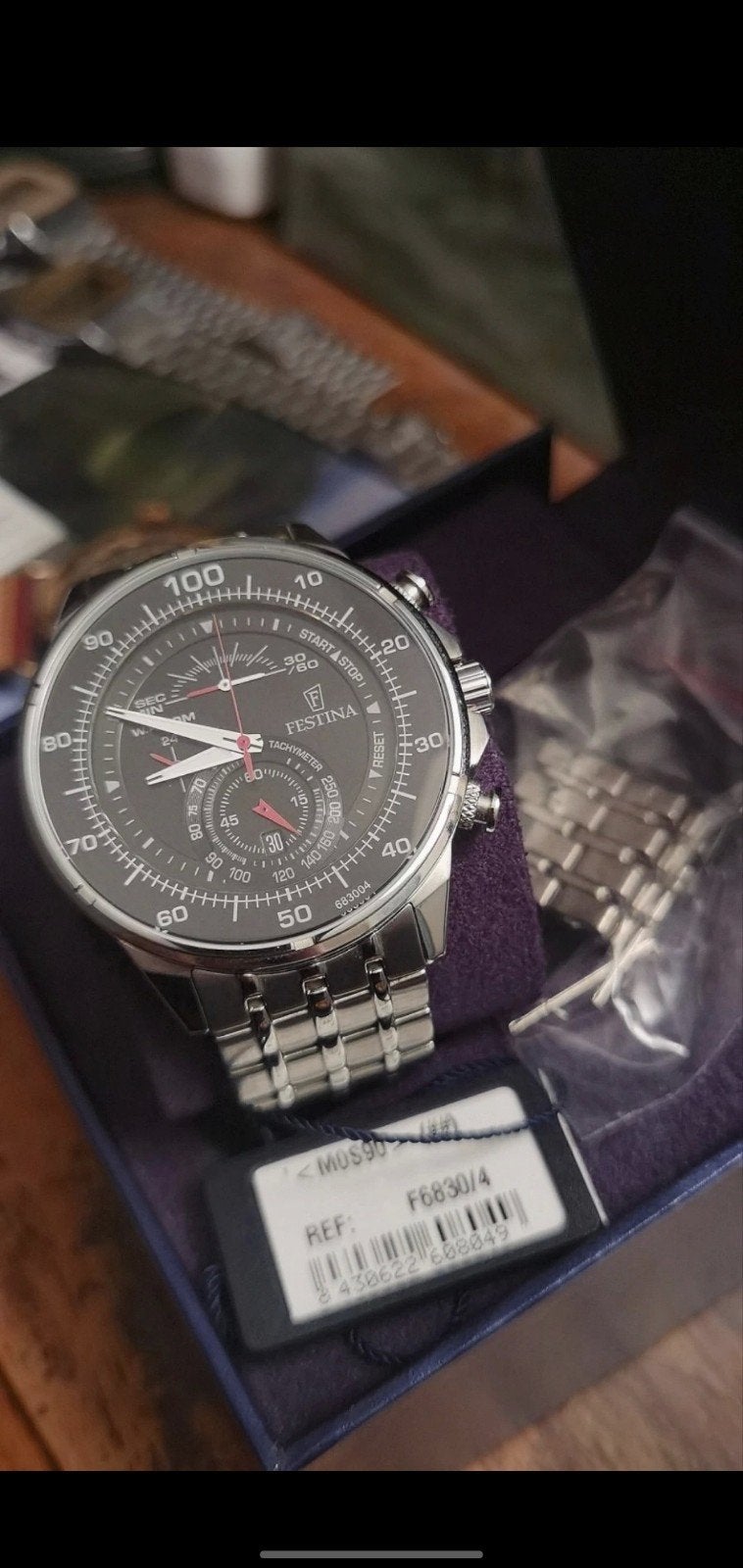 Festina Chronograph Citizen Miyota OS90 Quartz, IOS, Ophalen of Verzenden, Zo goed als nieuw, Waterdicht