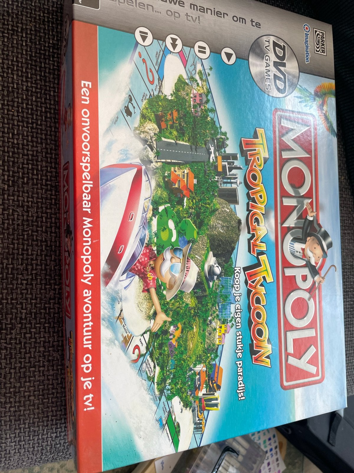 Monopoly Tropical Tycoon DVD TV Games, Hobby en Vrije tijd, Gezelschapsspellen | Bordspellen, Een of twee spelers, Ophalen of Verzenden