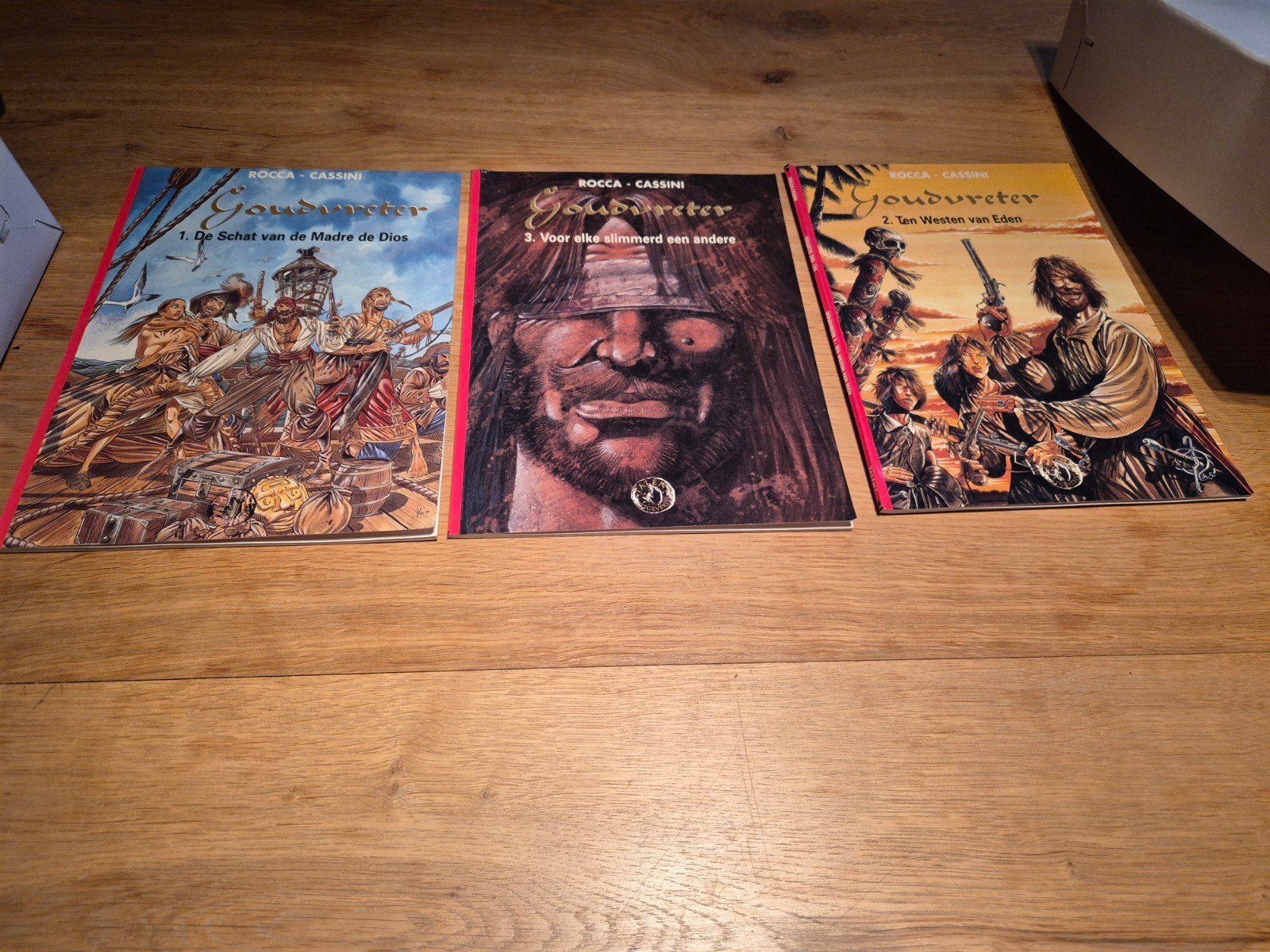 3-delige stripreeks Goudzoeker - Rocca & Cassini (Silvester, Meerdere stripboeken, Ophalen of Verzenden, Gelezen