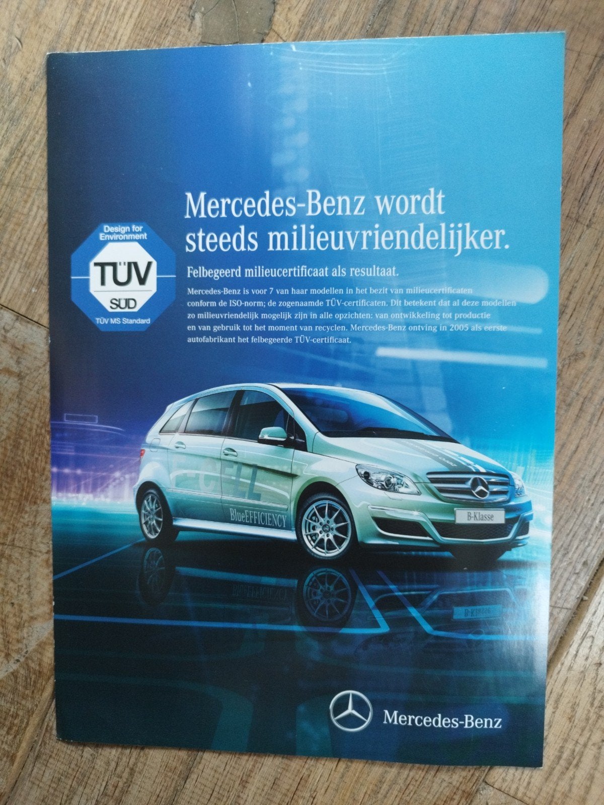 Mercedes-Benz Milieucertificaat TÜV folder 2010, Zo goed als nieuw, Mercedes-Benz, Mercedes, Ophalen of Verzenden