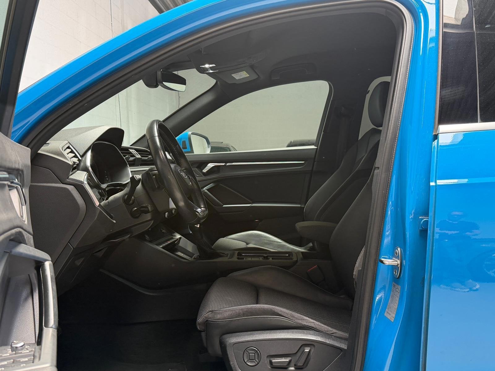 Audi Q3 35 TFSI S Line - TURBO BLAUW - ELEKTR STOELEN, Auto's, 4 cilinders, 150 pk, Blauw, Leder en Stof