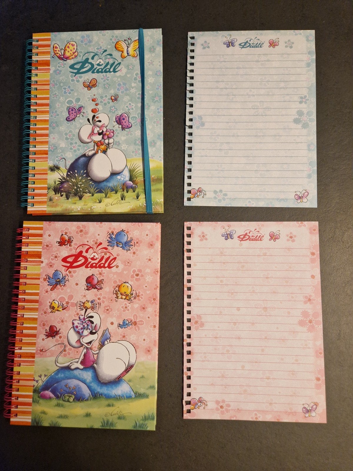 Set van 2 Diddl A5 notitieblaadjes, Verzamelen, Diddl, Ophalen of Verzenden, Zo goed als nieuw, Papier, Kaart of Schrift