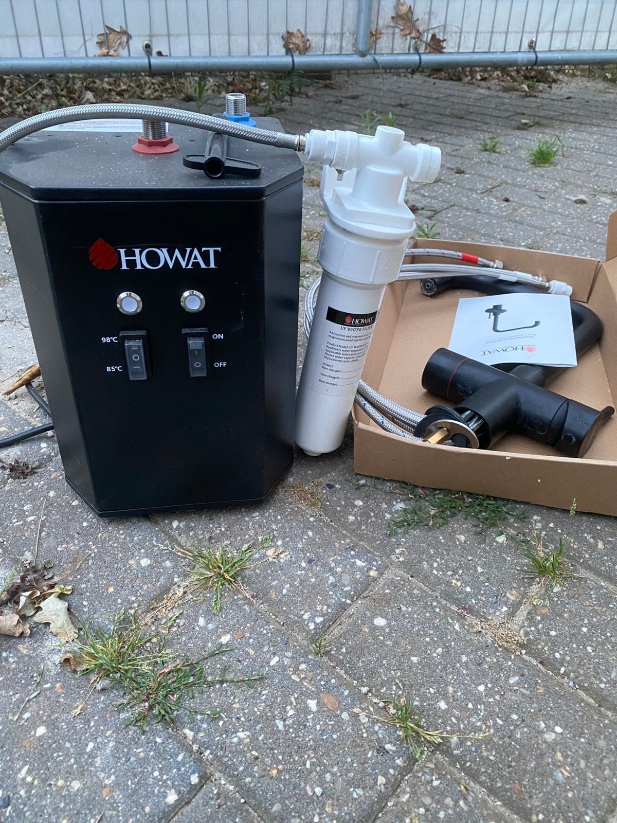 Howat kokendwater kraan, Ophalen, Zwart, Overige materialen, Overige merken