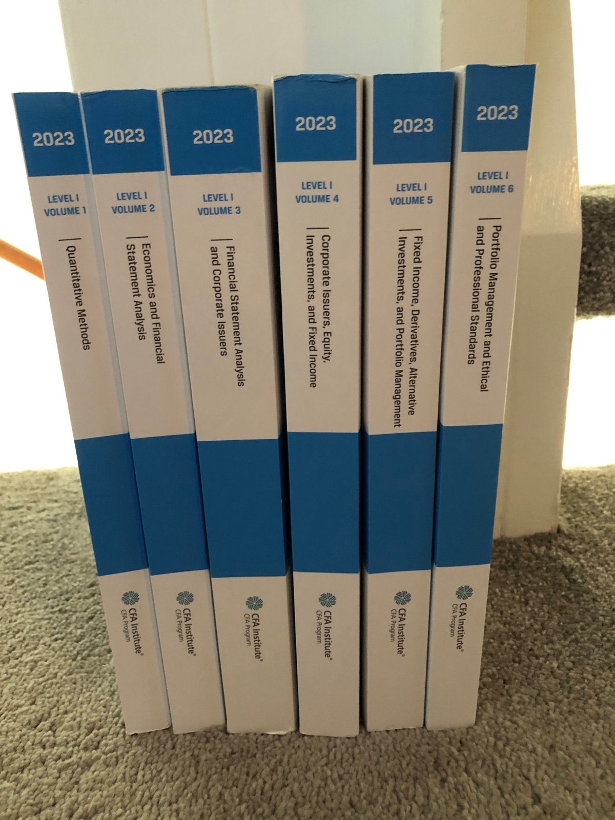 CFA Program Curriculum 2023 Level I - Complete Set (6 Boeken, Ophalen of Verzenden, Gamma, Zo goed als nieuw, WO
