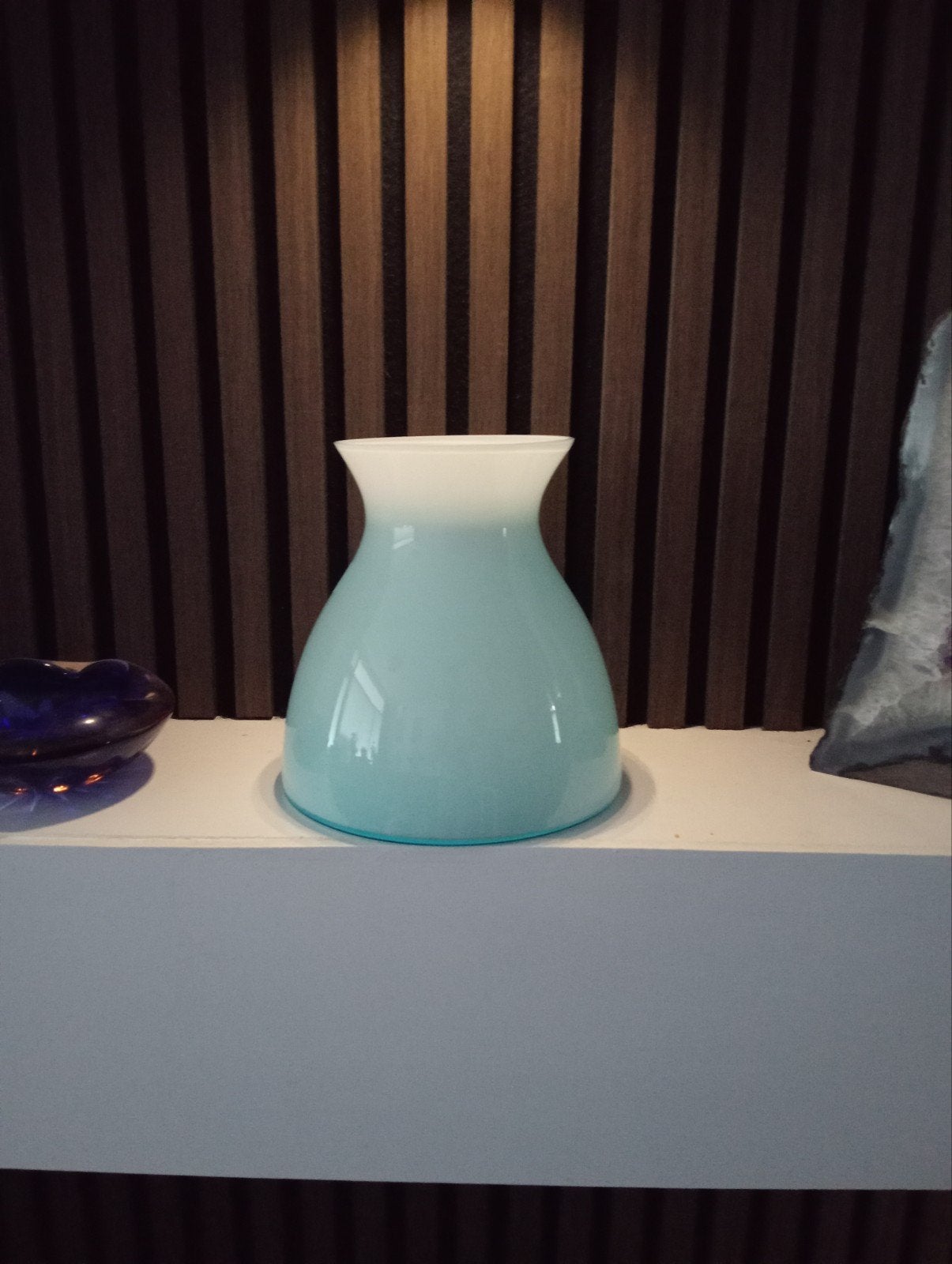 IKEA Vaas - Lichtblauw met Witte Rand, Ophalen of Verzenden