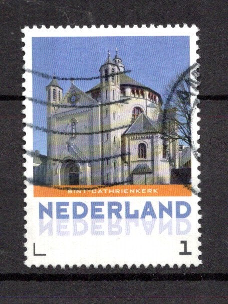 gestempelde zegel. persoonlijke: uit velletje van 3. Kerk, Ophalen of Verzenden, Na 1940, Gestempeld