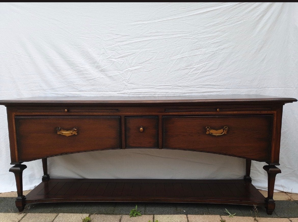 Antieke Eiken Sidetable met Lades - RAC Royal Stijl, Antiek en Kunst, Ophalen