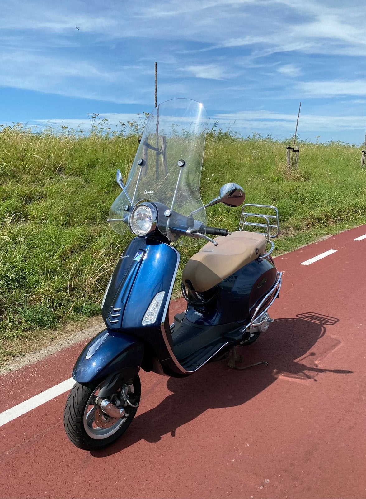 Vespa Primavera Midnight Blue te koop, Ophalen, Gebruikt, Overige modellen, Maximaal 45 km/u