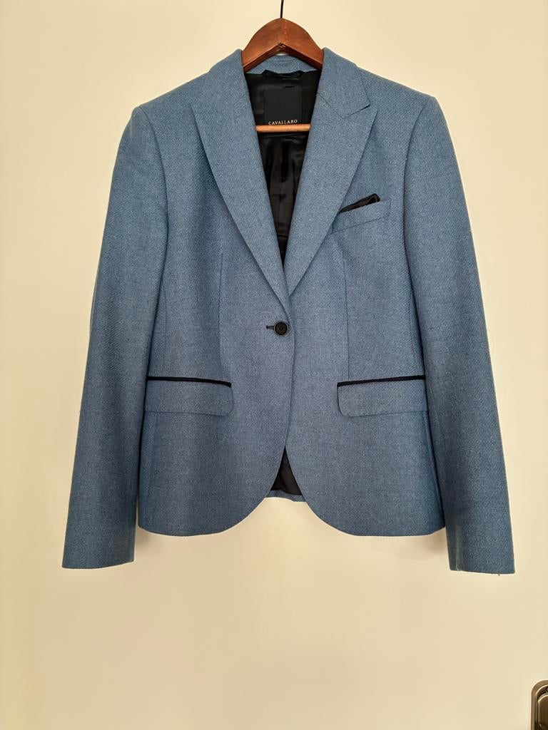 Cavallaro Napoli Blazer - Stijlvol Blauw Jasje, Kleding | Dames, Blauw, Ophalen of Verzenden, Zo goed als nieuw, Jasje