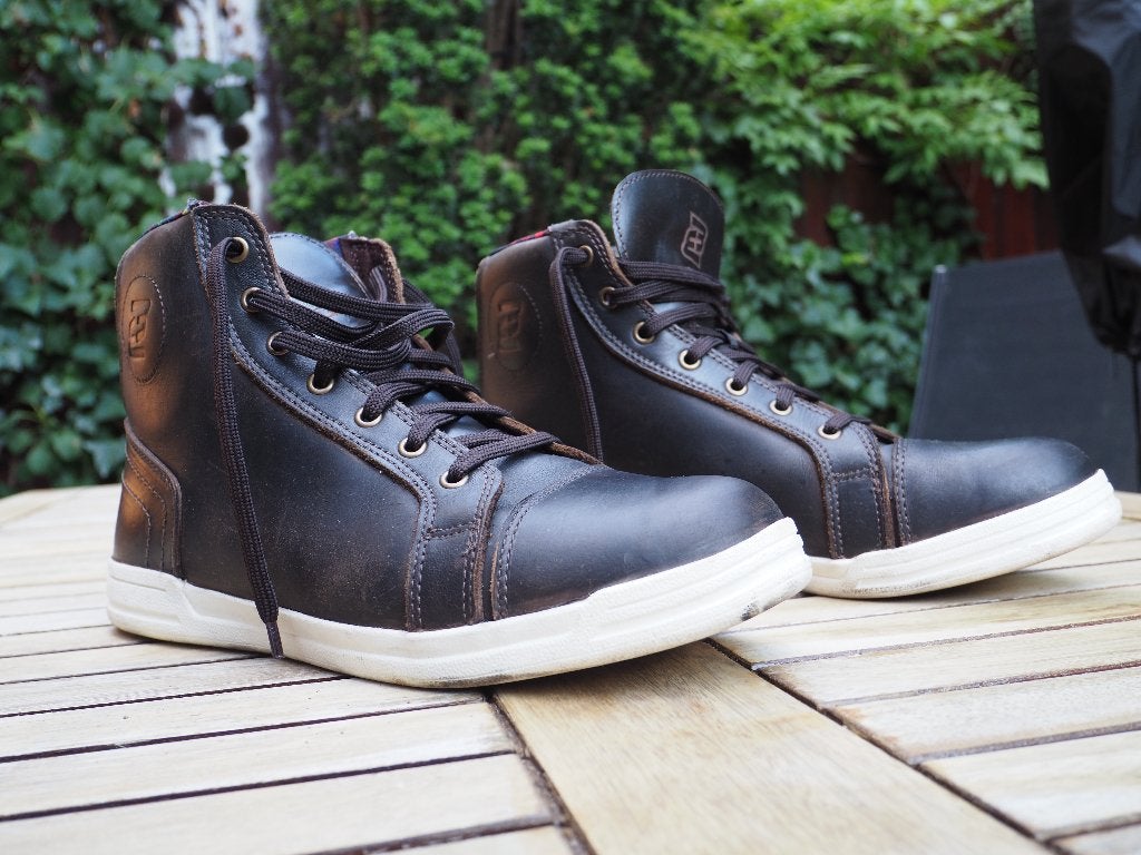 Bruine leren motor sneakers maat 45, Bogotto, Heren, Ophalen of Verzenden, Laarzen