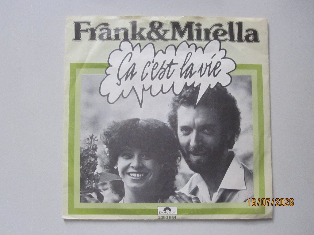 FRANK & MIRELLA -  ca cést la vie - vinyl 7", Gebruikt, 7 inch, Ophalen of Verzenden, Overige typen