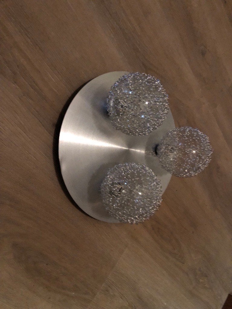 plafonniere/plafondlamp, Zilver, Gebruikt, Overige stijlen, GU10