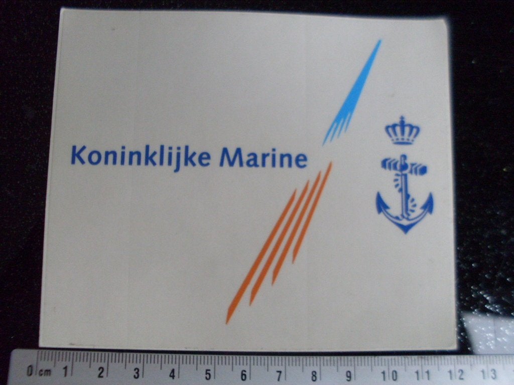 ruit sticker koninklijke marine logo embleem, Verzenden, Zo goed als nieuw, Bedrijf of Vereniging