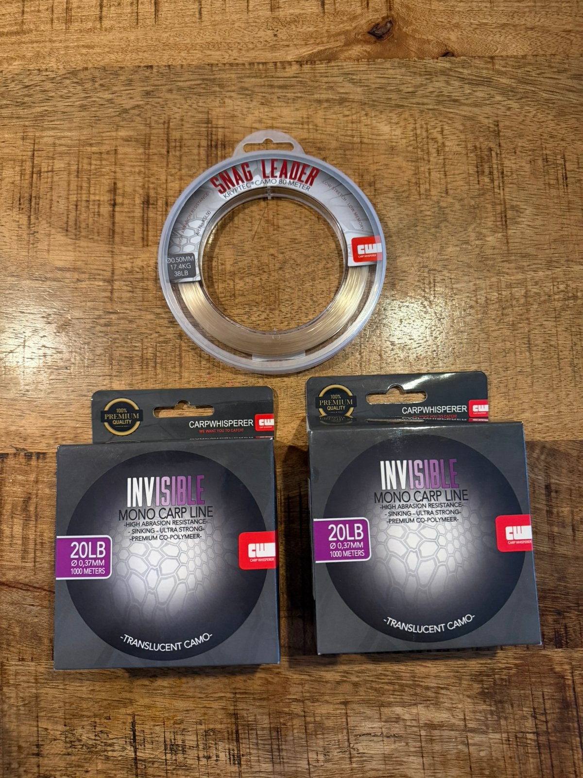 Carp Whisperer hoofdlijn en snagleader nieuw(CW,korda,nash), Ophalen of Verzenden, Nieuw, Vislijn