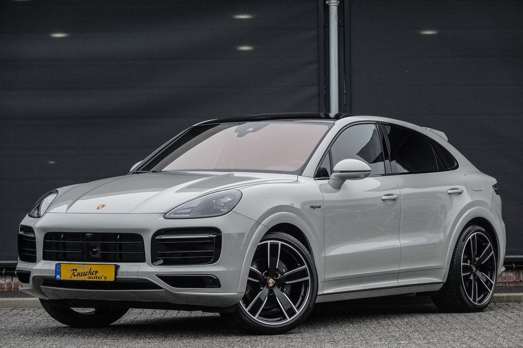 Porsche Cayenne Coupé Coupé 3.0 E-Hybrid 462Pk Aut. | Plat, Auto's, Porsche, Automaat, Gebruikt, Zwart, Bedrijf