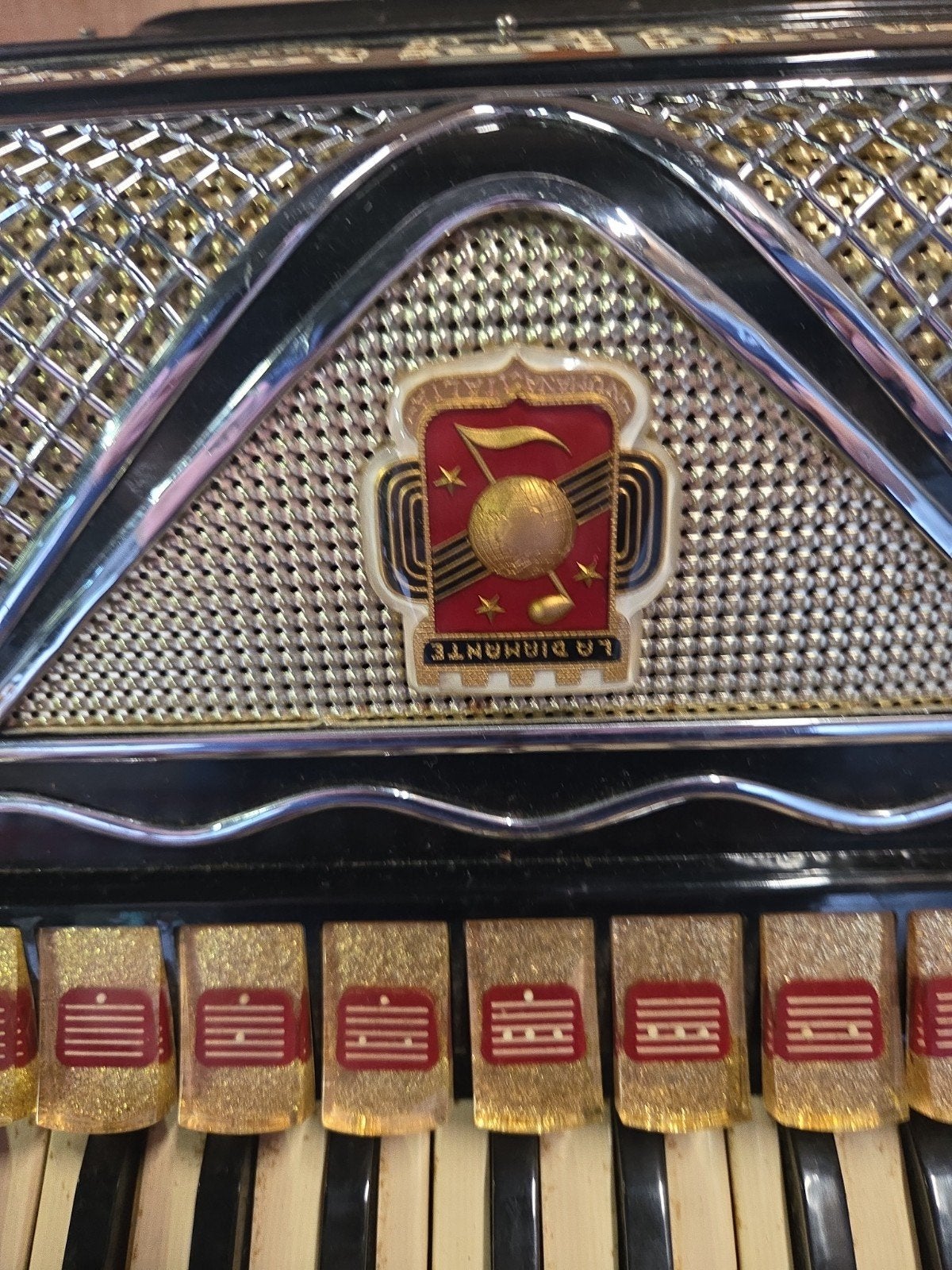 Accordeon Frederici la diamante, Muziek en Instrumenten, Accordeons, Gebruikt, Toetsaccordeon, X, 120-bas