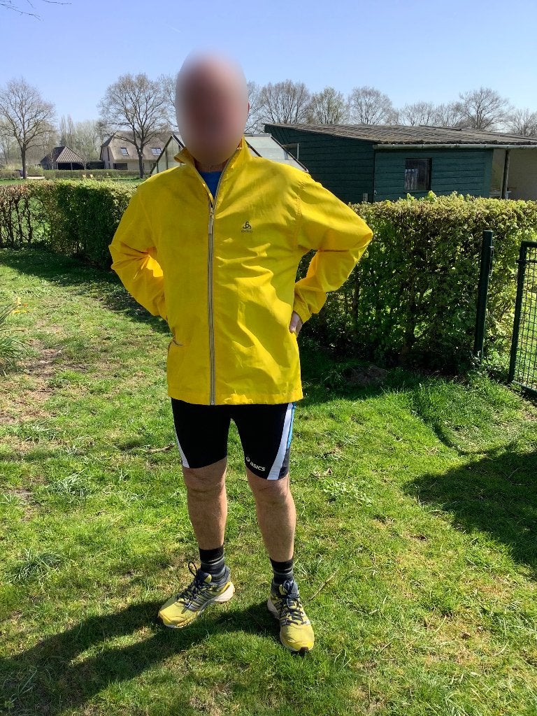 Sportkleding heren, Maat 52/54 (L), Blauw, Ophalen of Verzenden, Hardlopen of Fietsen