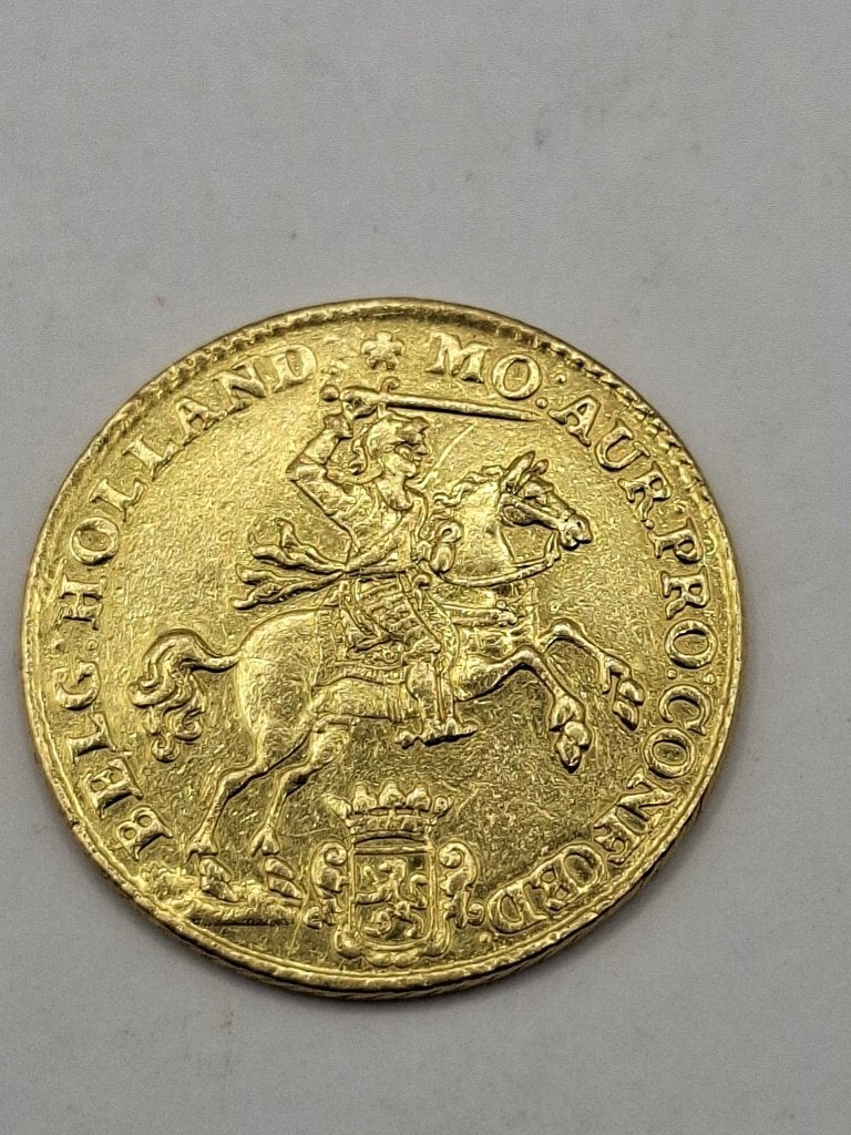 Gouden Rijder (14 Gulden) 1750 - Provincie Holland, Vóór koninkrijk, Losse munt, Goud, Overige waardes