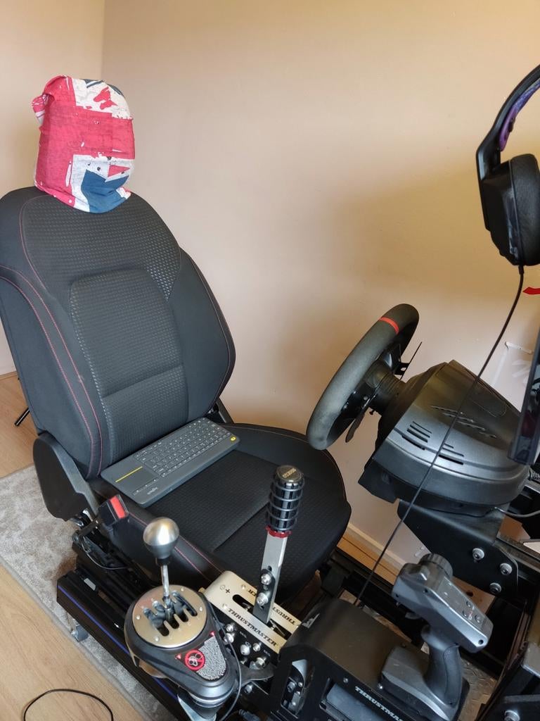 Complete Sim Racing Setup: Stoel, Stuur, Pedalen, Shifter, Online, 1 speler, Racen en Vliegen, Ophalen of Verzenden