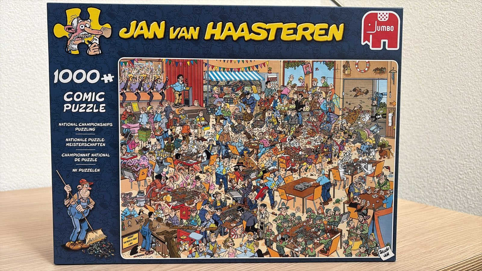 Van Haasteren puzzel “NK puzzelen”. 1000 stukjes., Ophalen of Verzenden, 500 t/m 1500 stukjes, Zo goed als nieuw, Legpuzzel