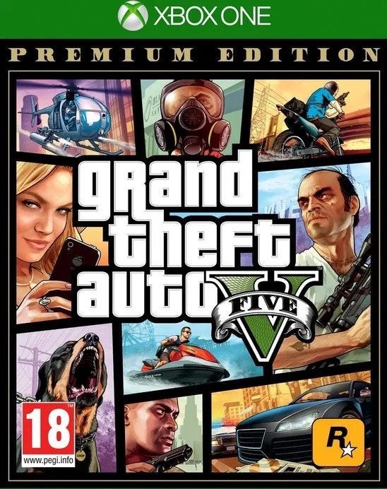 GTA V - (Grand Theft Auto 5) - Premium Edition - Xbox One, Vanaf 18 jaar, 1 speler, Nieuw, Ophalen