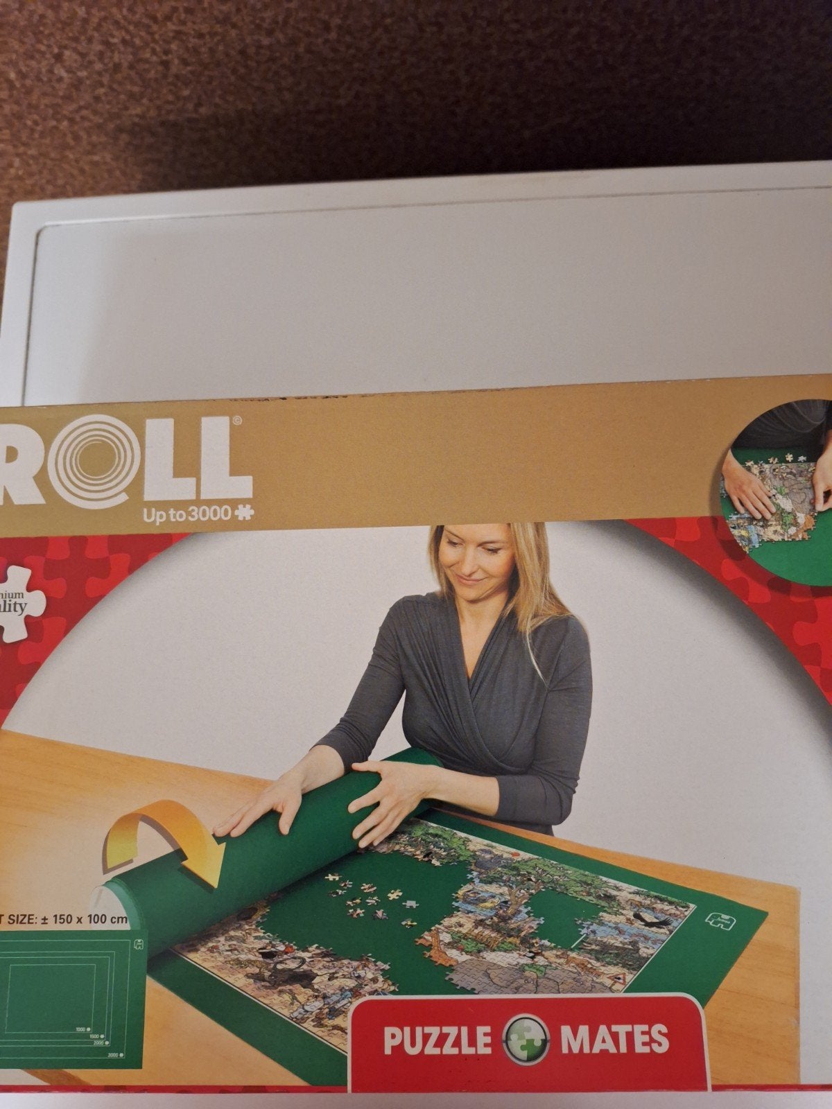 Jumbo Puzzle Roll Mat - 150x100cm, Hobby en Vrije tijd, Ophalen, Meer dan 1500 stukjes, Nieuw, Legpuzzel