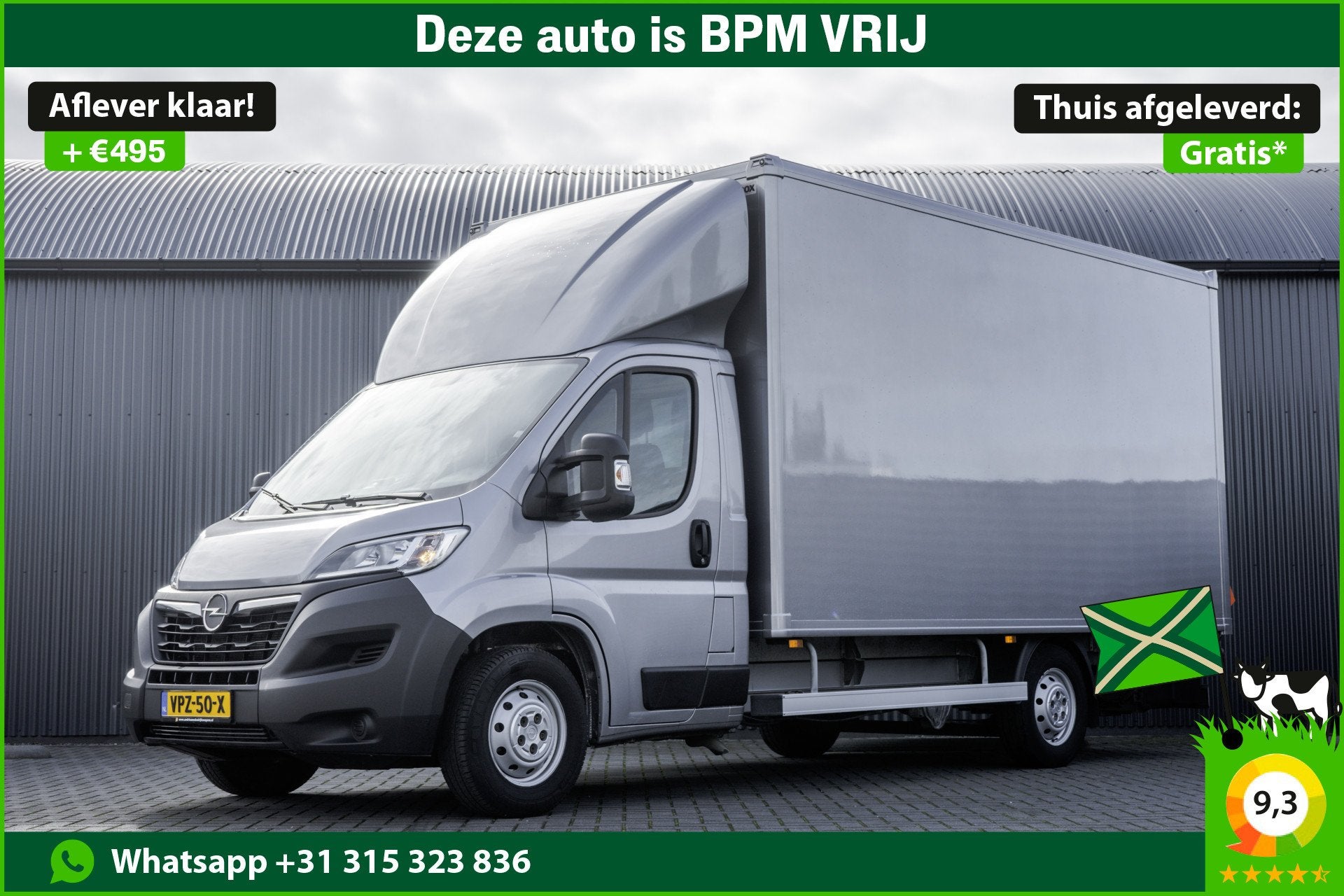 Opel Movano *Bakwagen met laadklep | Euro 6 | 165 PK | Cruis, Voorwielaandrijving, Stof, Gebruikt, 4 cilinders