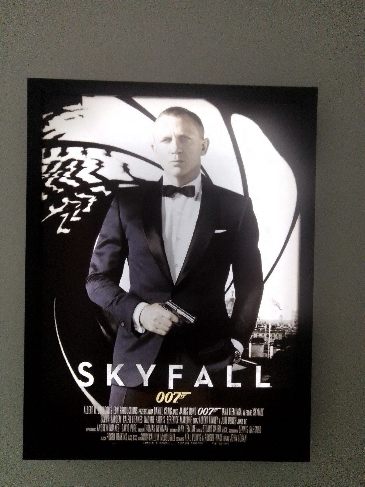 James Bond - Skyfall poster lightbox, Verzamelen, Film en Tv, Verzenden, Poster