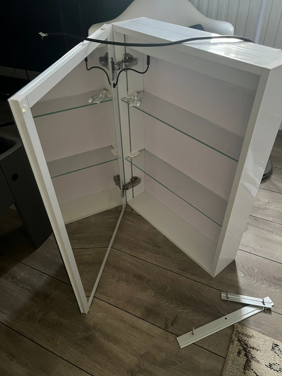 Spiegelkast zo goed als nieuw, Ophalen, Spiegelkast, 50 tot 100 cm, Zo goed als nieuw