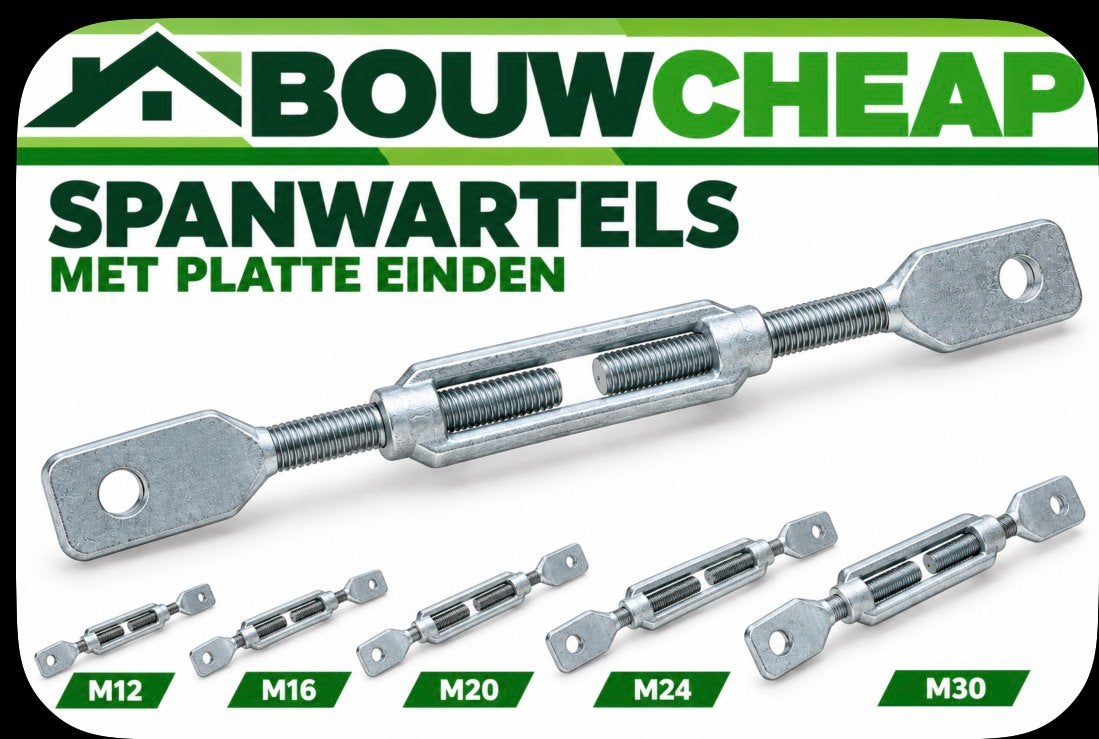 Spanwartels met platte einden