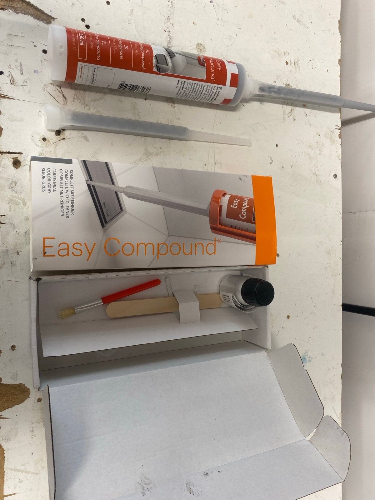 Easy Compound 2K voegmortel grijs 250ml, Ophalen of Verzenden, Nieuw