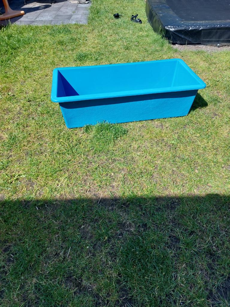 Koi meetbak - Blauw, met ingebouwde meetlat, Ophalen, Gebruikt, Overige typen
