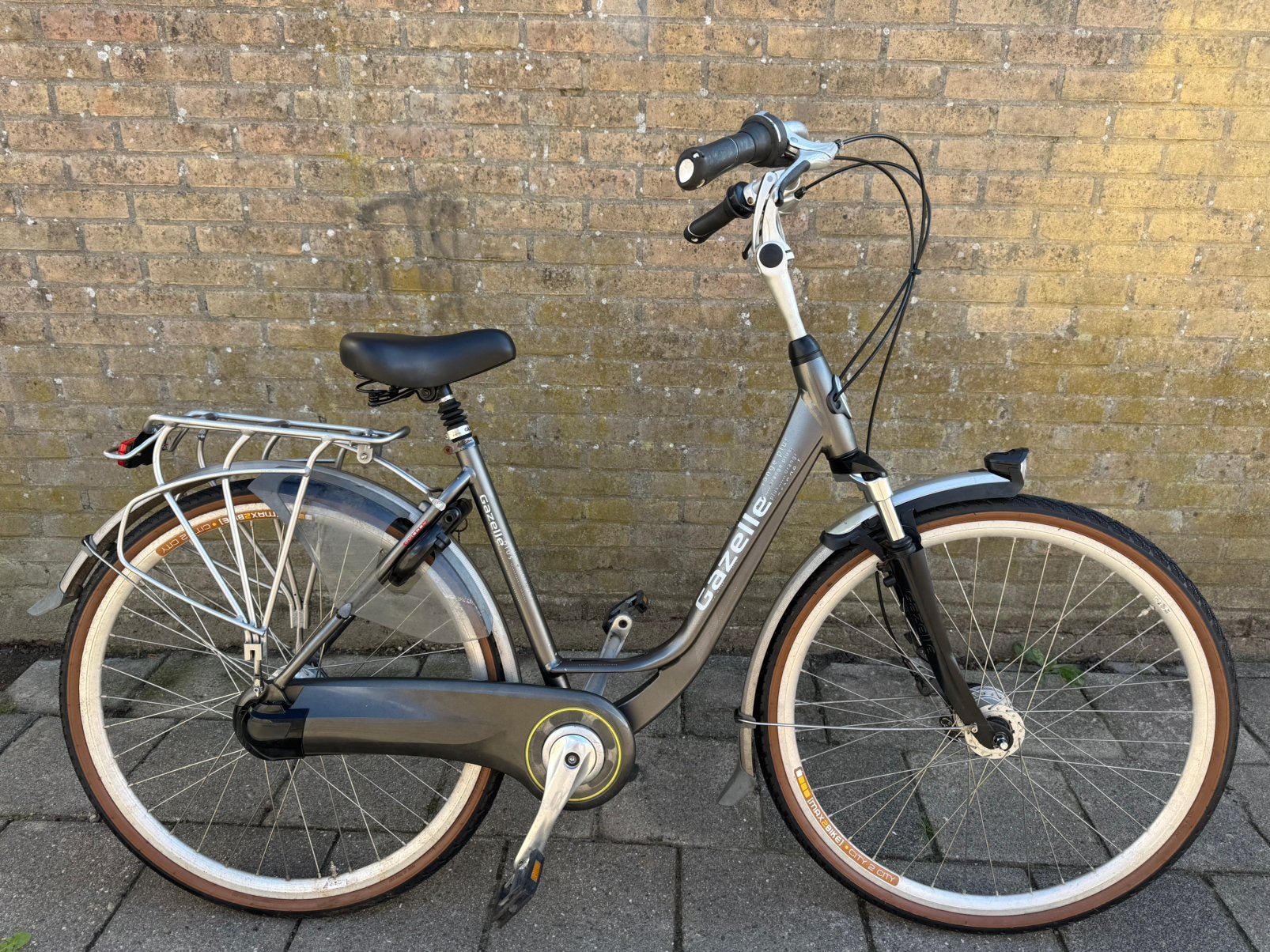 Nette gazelle orange damesfiets 28” 49 cm 7 versnellingen, Fietsen en Brommers, Gebruikt, Handrem, Trommelrem, Ophalen