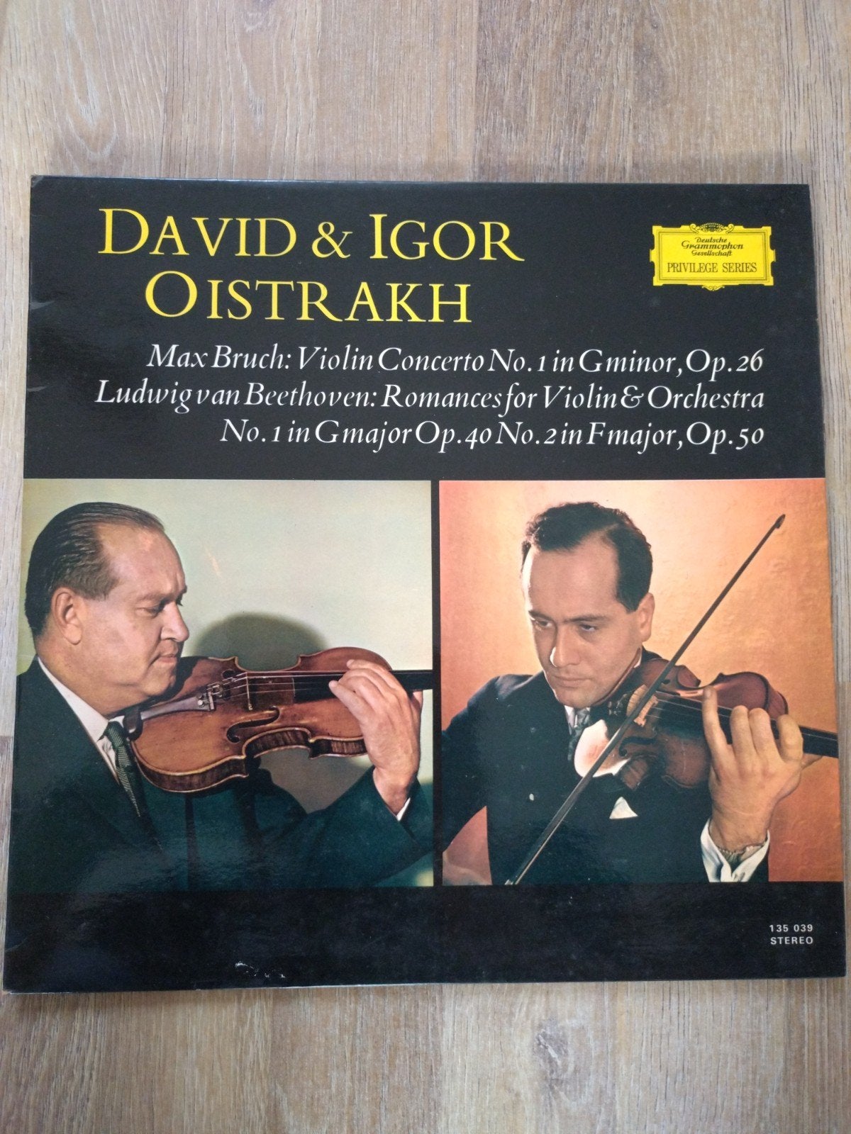 David & Igor Oistrakh - Beethoven & Bruch (1961 LP), LP, Gebruikt, Ophalen of Verzenden, Romantiek