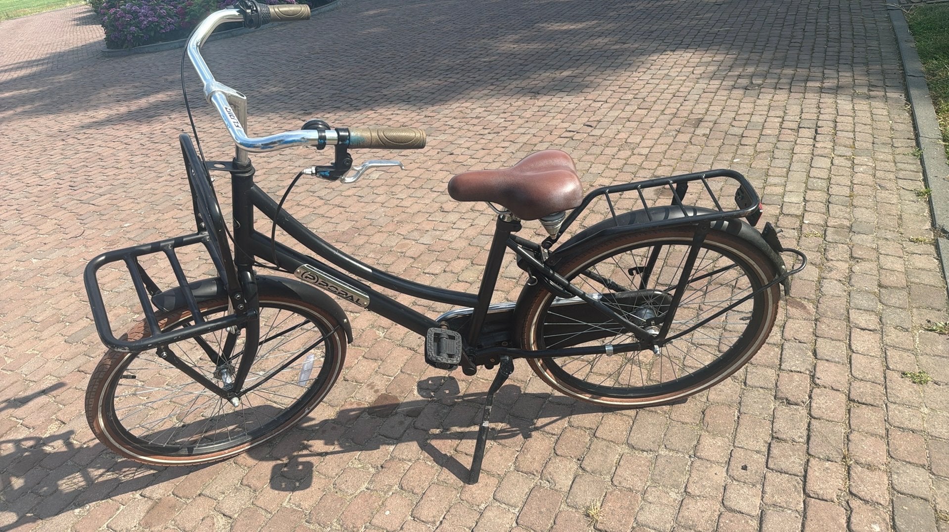 Popal Daily Dutch Basic Damesfiets - Zwart, Fietsen en Brommers, Fietsen | Dames | Damesfietsen, Gebruikt, Overige merken, Versnellingen