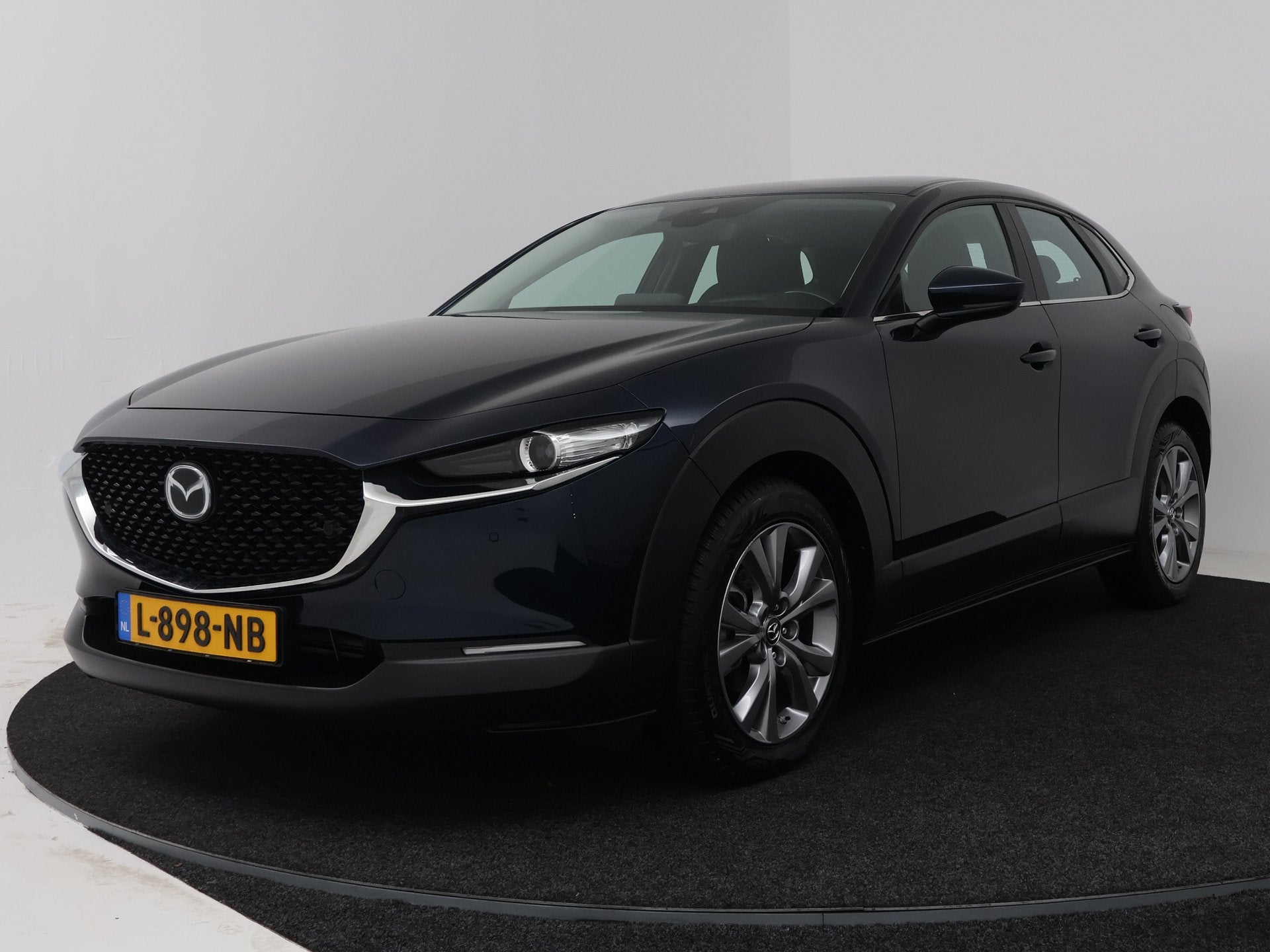 Mazda CX-30 2.0 e-SkyActiv-X M Hybrid Comfort Gratis-museum-, Gebruikt, Blauw, Bedrijf, Automatische klimaatregeling