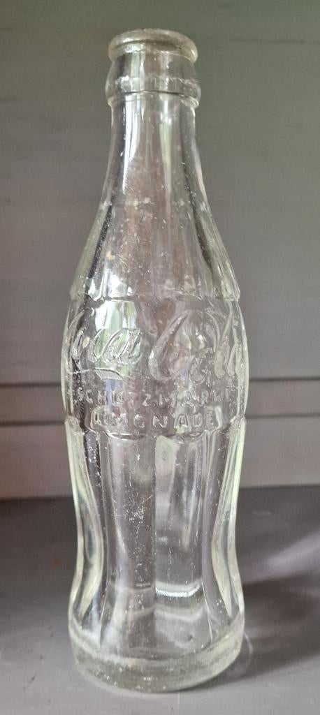 Vintage Coca-Cola fles met 'Schutz-Marke Limonade', Ophalen of Verzenden