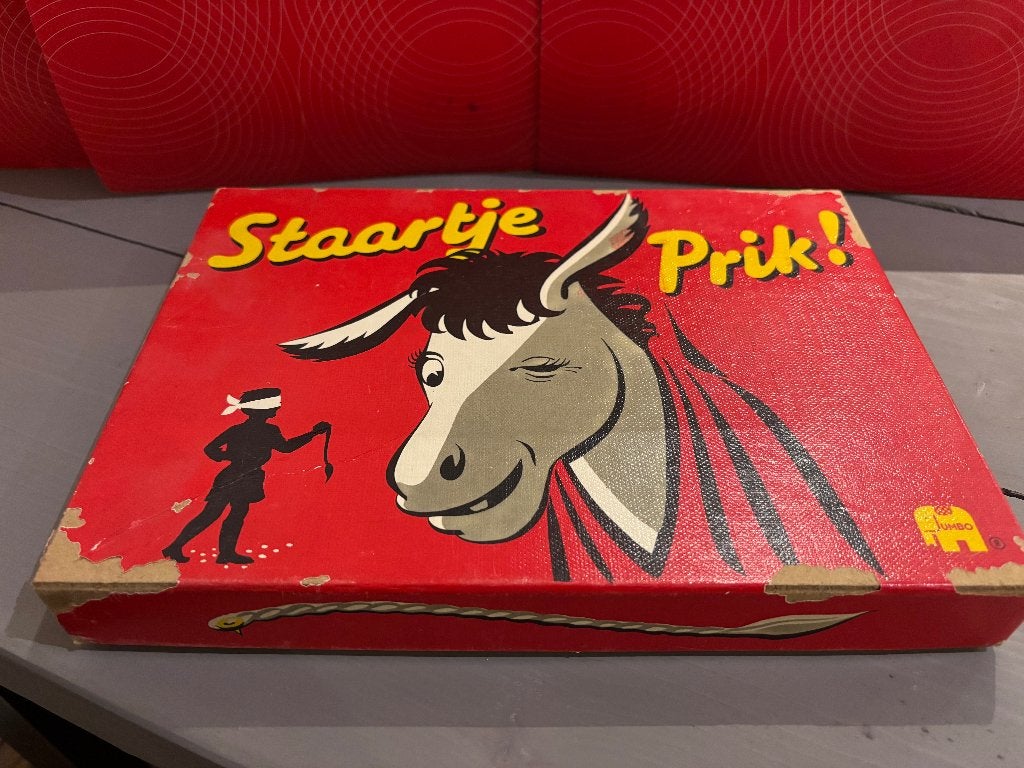 Vintage spel uit de jaren 60: Staartje Prik van Jumbo, Een of twee spelers, Ophalen of Verzenden, Gebruikt