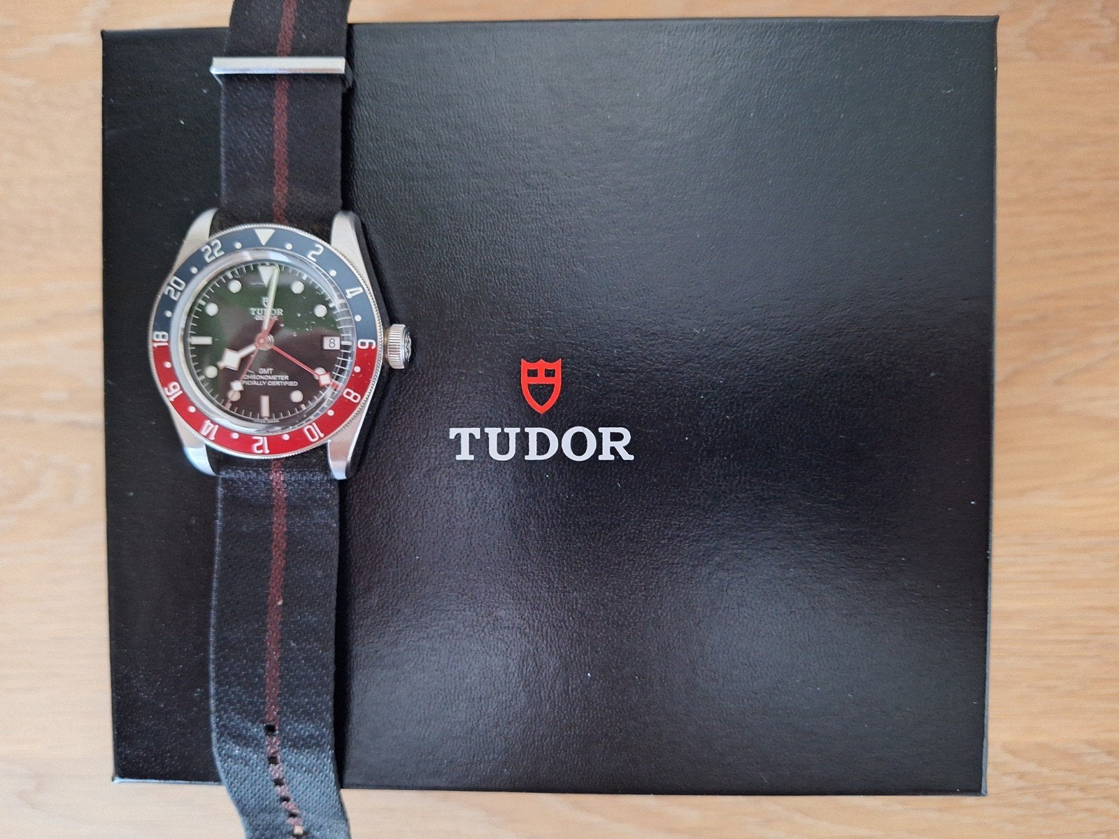 Tudor Black Bay GMT 'Pepsi' full set 1e eigenaar, Overige merken, Staal, Staal, Polshorloge