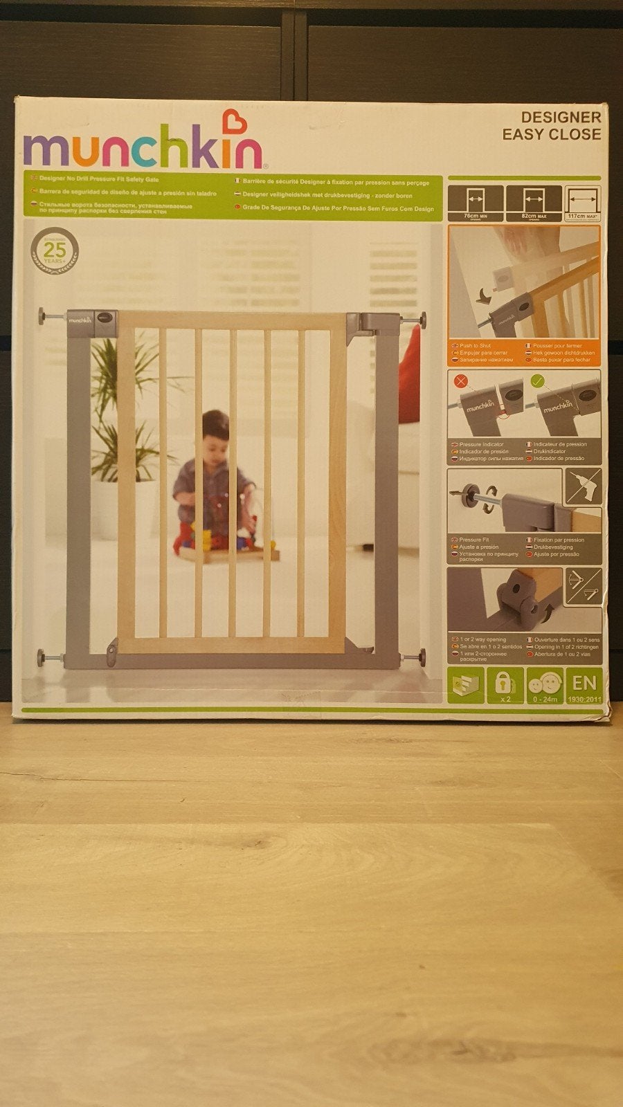 Traphek Munchkin Designer Close - z.g.a.n., Kinderen en Baby's, Ophalen, Nieuw, Klemhekje, Metaal of IJzer