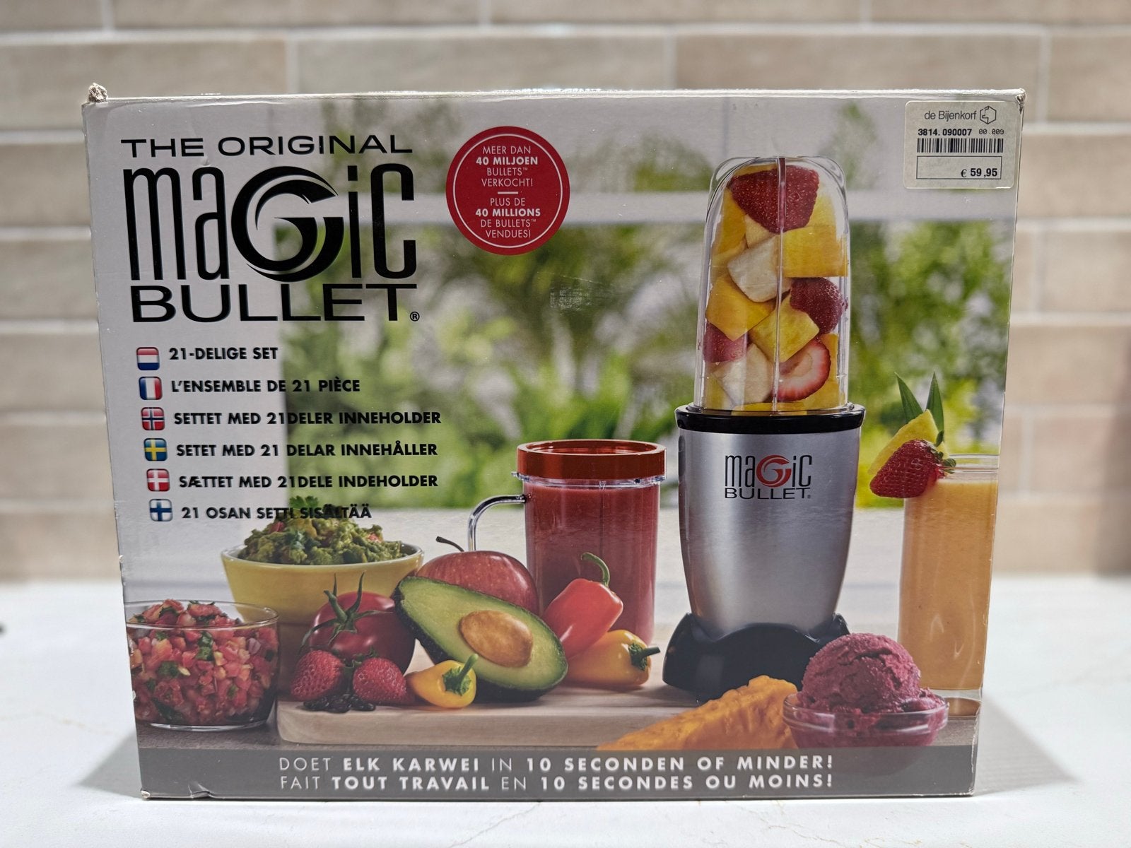 Magic Bullet 21-delige set - De originele blender, Ophalen of Verzenden, Nieuw, Blender