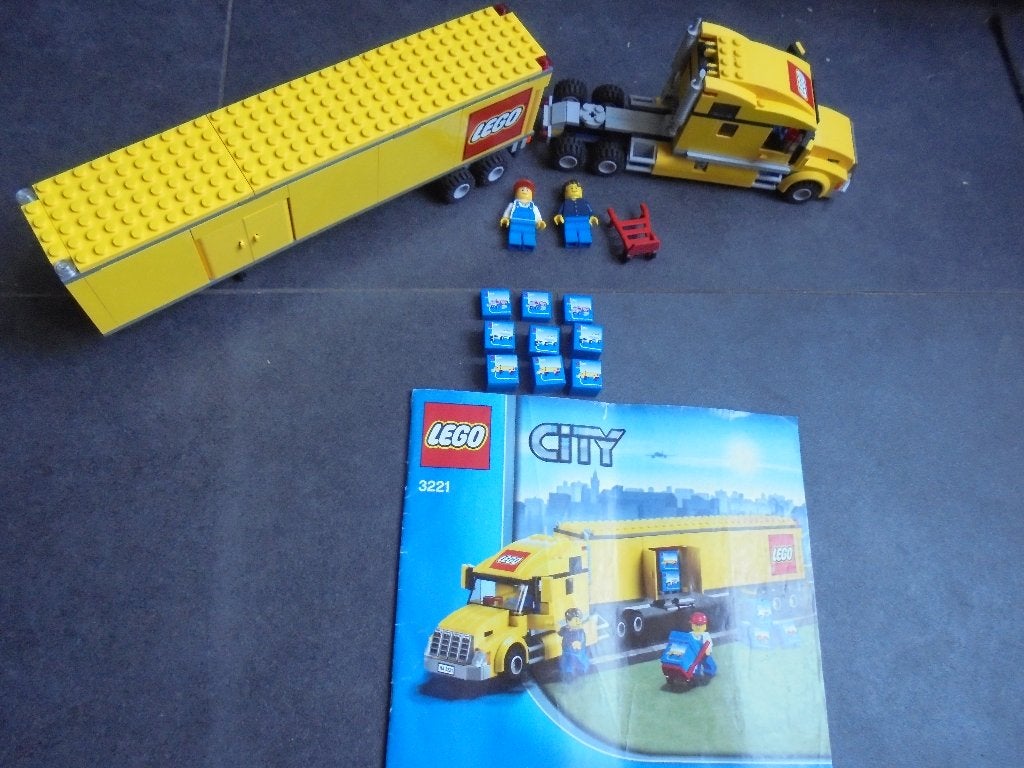 lego city 3221 lego vrachtwagen, City, Lego, Ophalen of Verzenden, Complete set