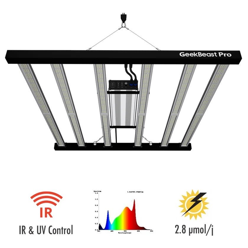 GeekLight GeekBeast Pro 630W LED Kweeklamp–Zo goed als nieuw, Ophalen of Verzenden, Zo goed als nieuw, Kweeklamp