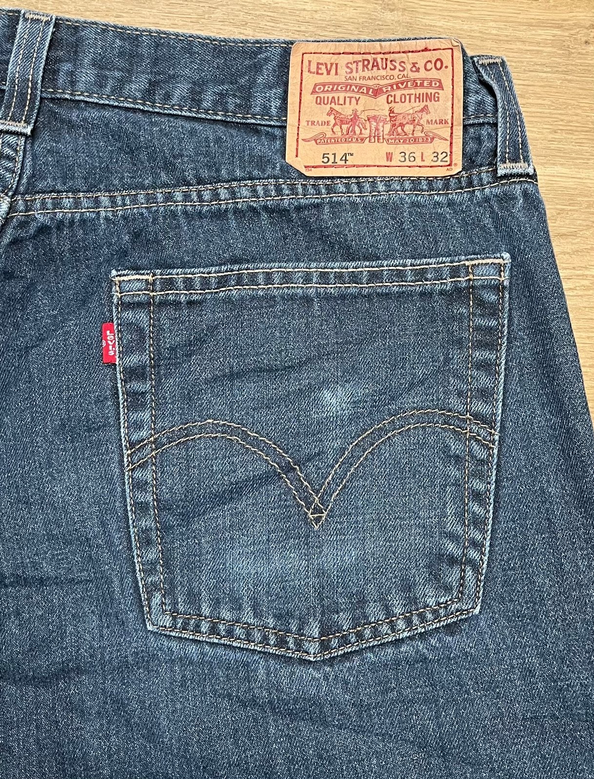 Levi’s 514 slim straight jeans - Size W36 L32, Ophalen of Verzenden, Zo goed als nieuw, Blauw, W36 - W38 (confectie 52/54)
