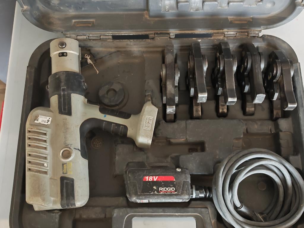 Viega Pressgun 5 Persmachine set, Ophalen of Verzenden, Gebruikt