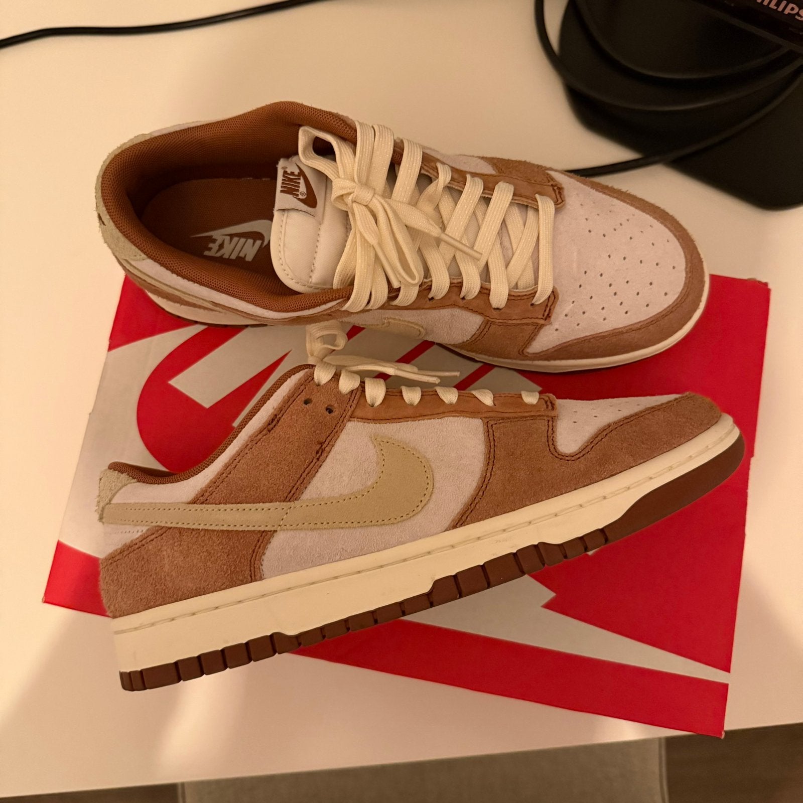 Nike dunk low medium curry VNDS maat 43, Bruin, Ophalen of Verzenden, Sneakers of Gympen, Zo goed als nieuw