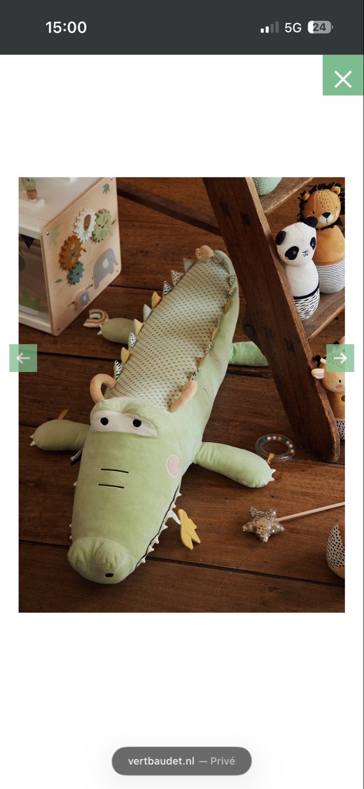 Vertbaudet Krokodil Nieuw, Kinderen en Baby's, Ophalen of Verzenden, Nieuw, Speelkleed